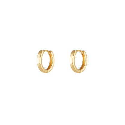 Small Thick Gold Plated Hoops