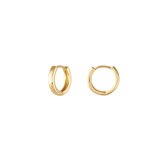 Small Thick Gold Plated Hoops