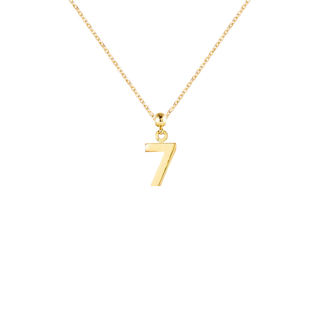 Number Gold Plated Charms