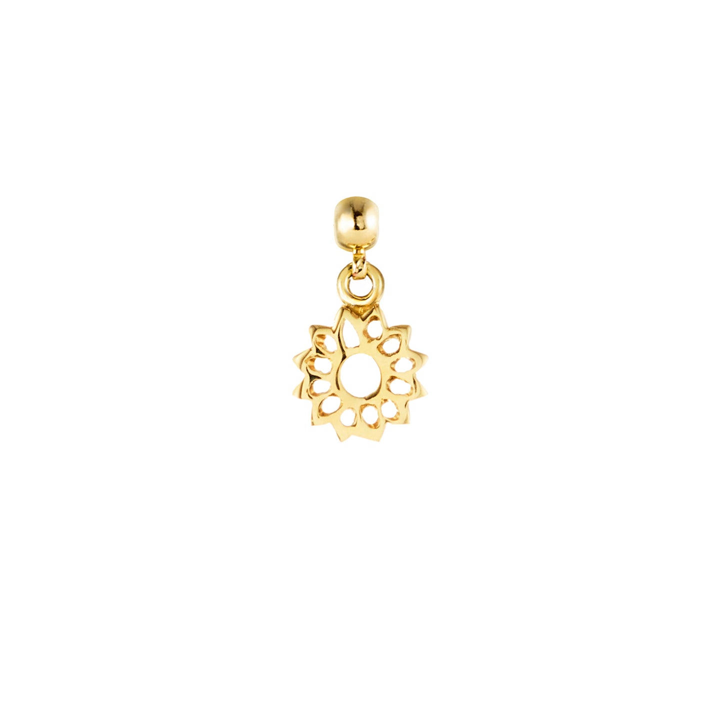 Sunflower 9ct Gold Charm