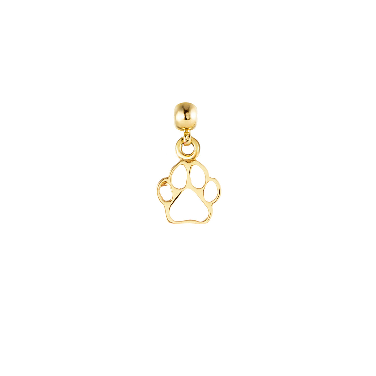 Dog Paw Gold Plated Charm