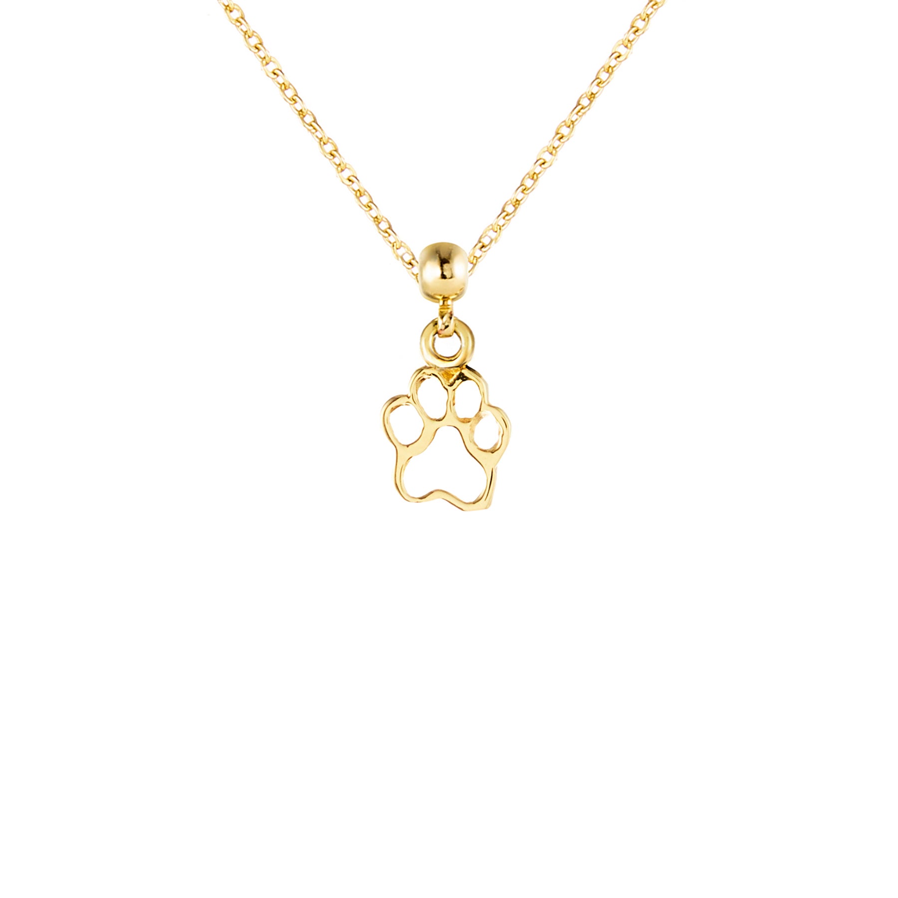 Dog Paw Gold Plated Charm