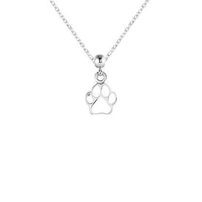 Dog Paw Silver Charm