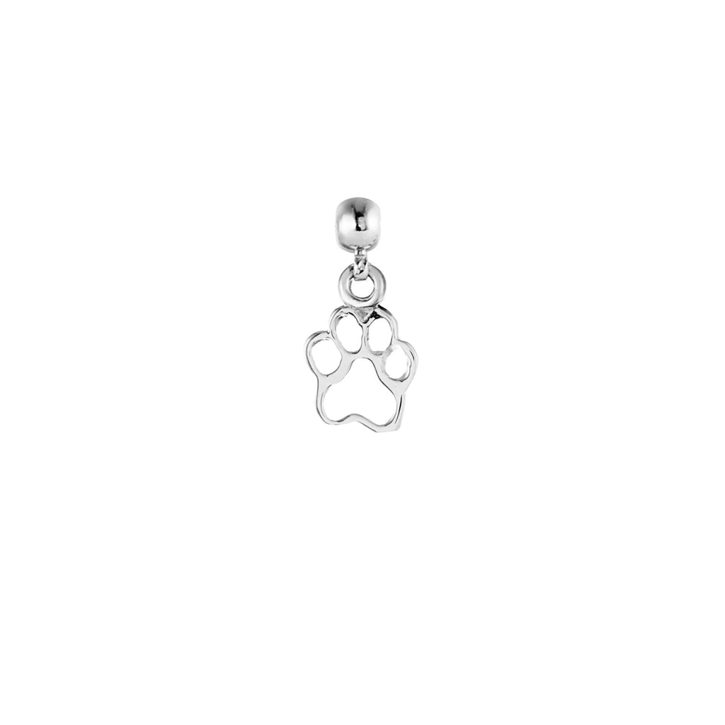 Cat Paw Silver Charm