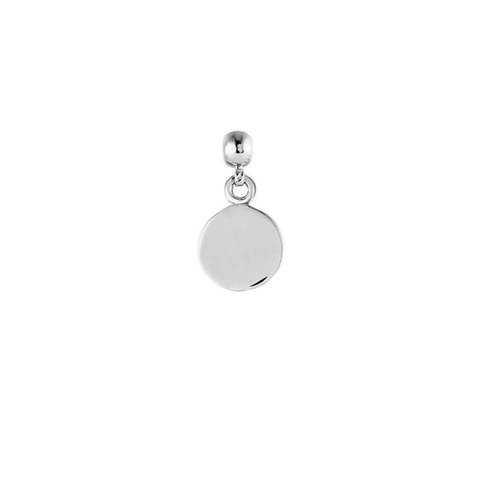 Engravable Disk Silver Charm