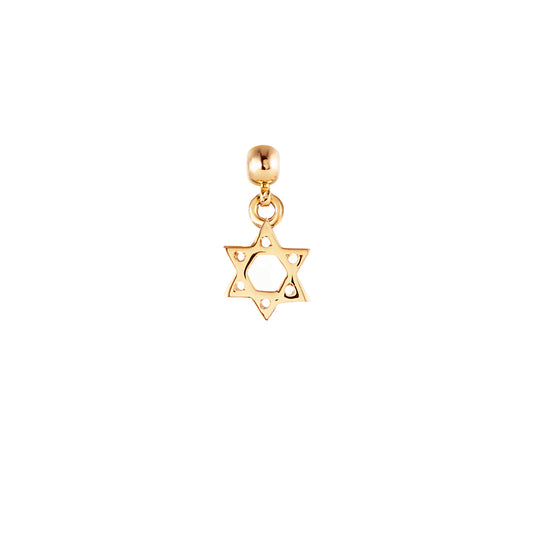 Star of David Gold Plated Charm