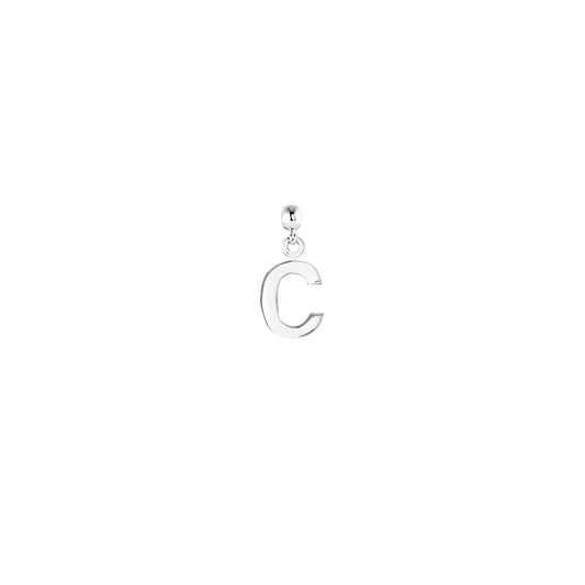 Letter Silver Charms