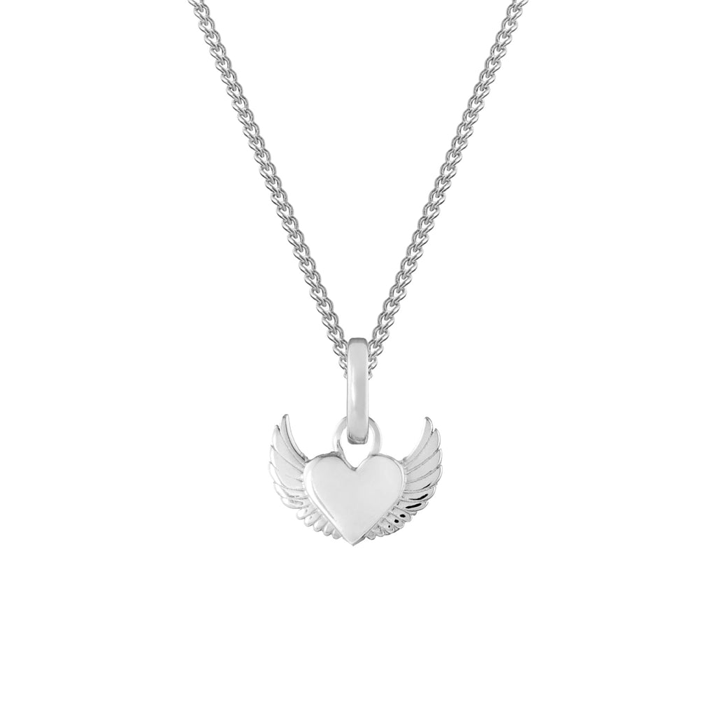 Angel Heart Silver Clip Charm