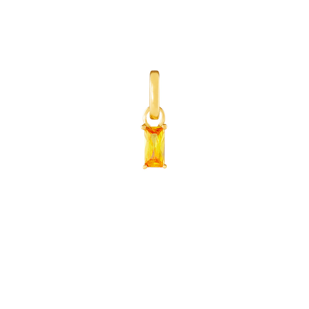 November Birthstone Gold Plated Clip Charm