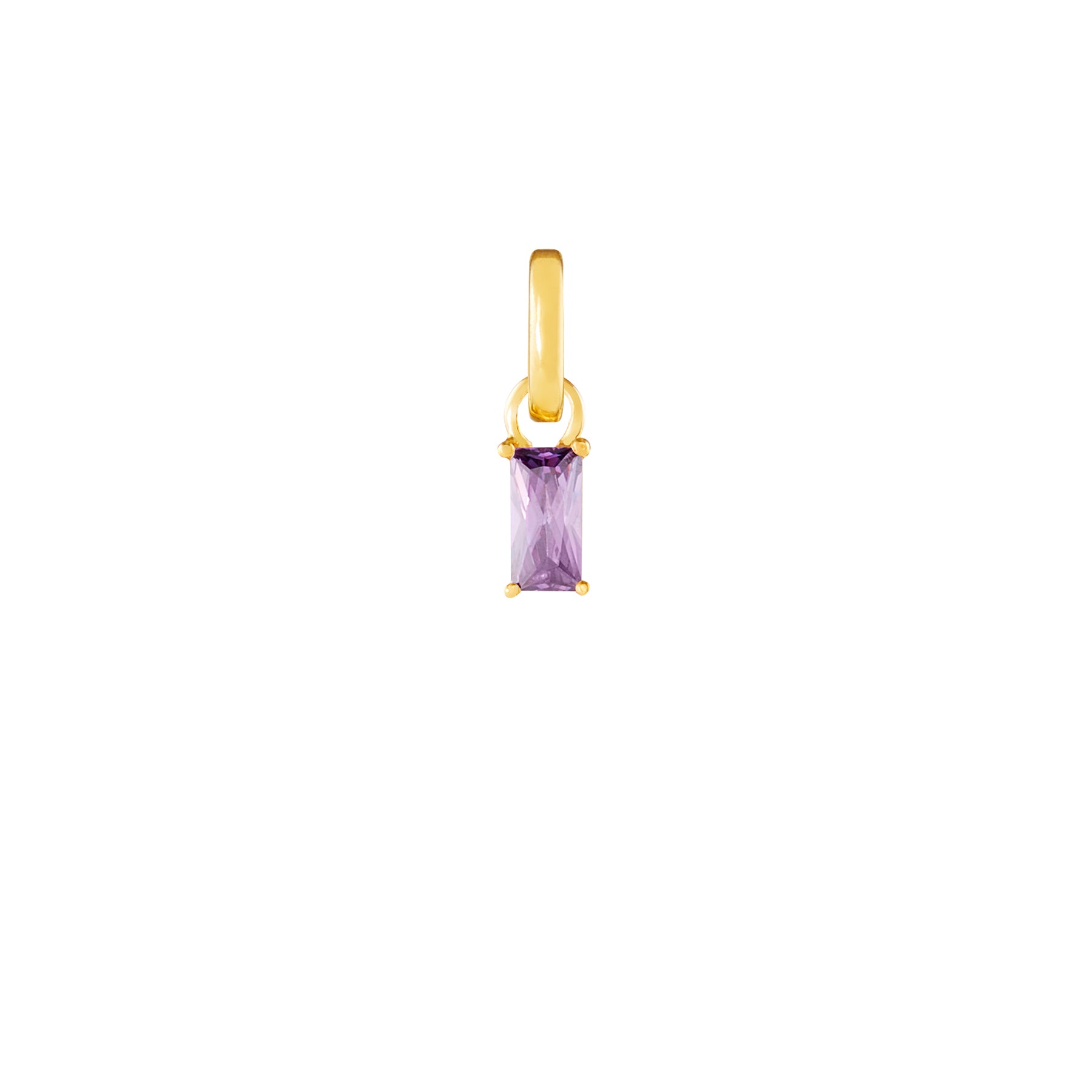 June Birthstone Gold Plated Clip Charm