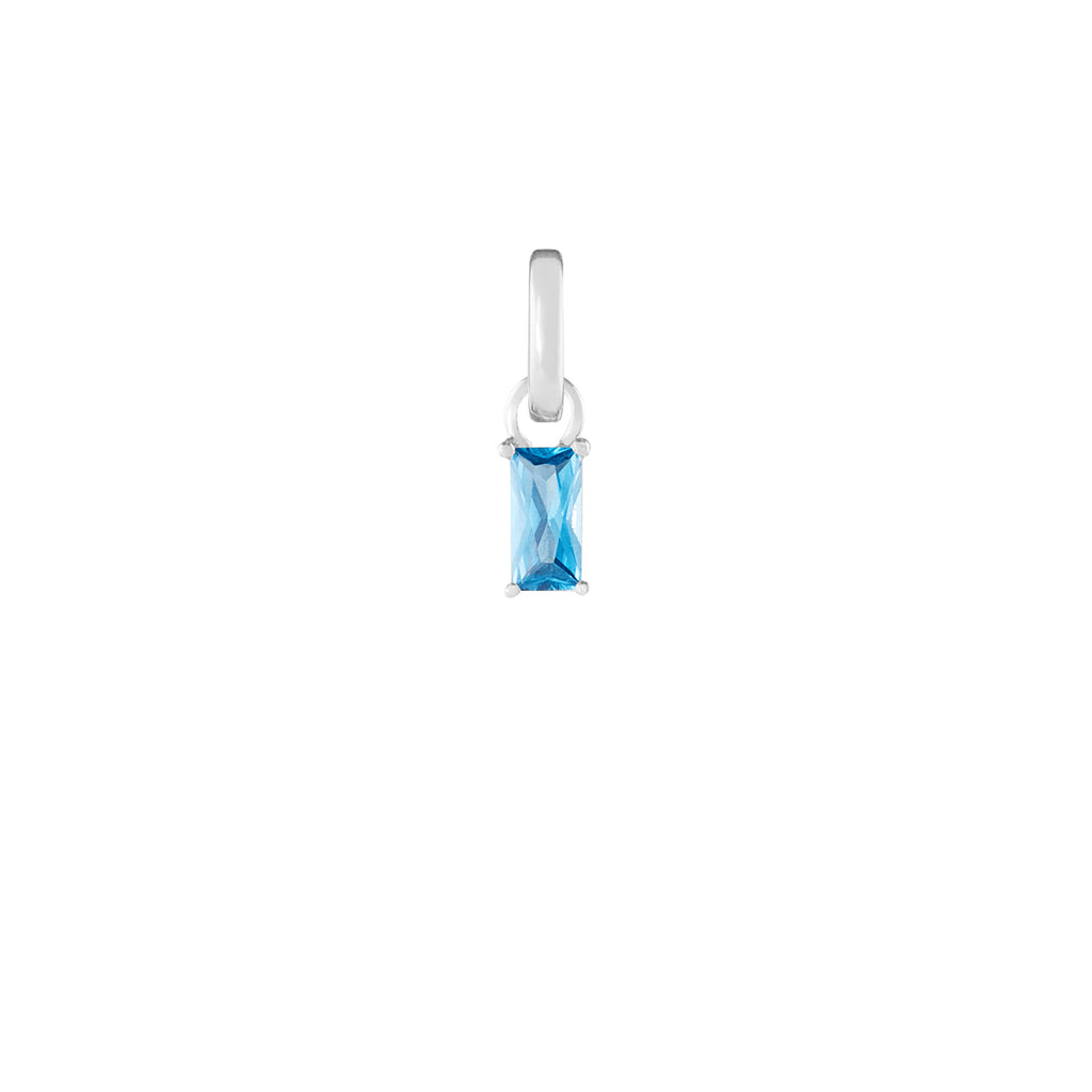 March Silver Clip Charm