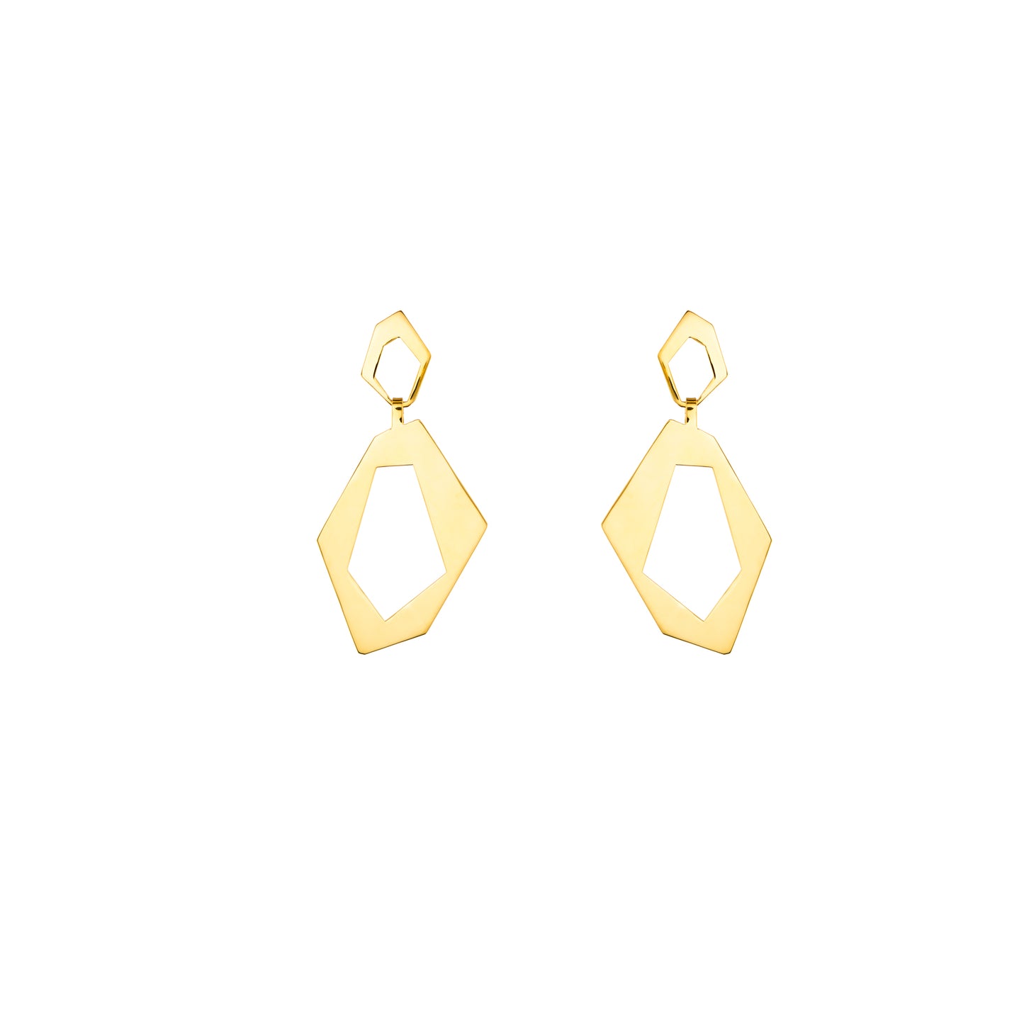 Athena Statement Gold Plated Earrings