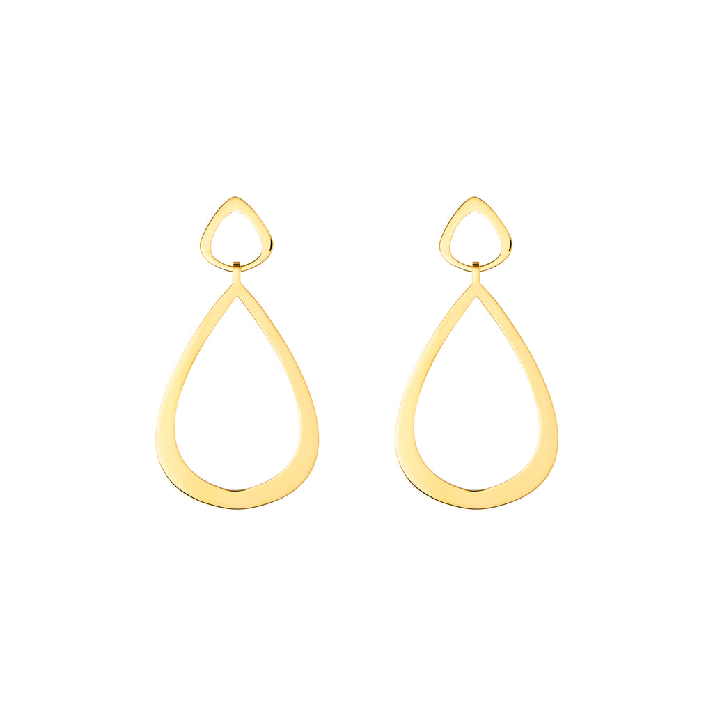 Gaia Statement Gold Plated Earrings