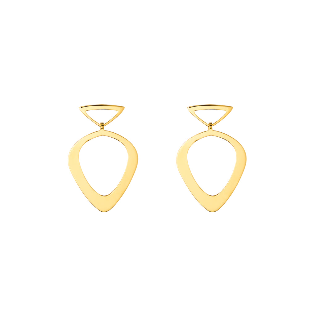 Venus Statement Gold Plated Earrings