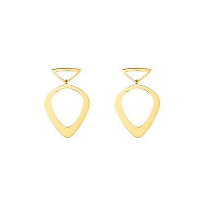 Venus Statement Gold Plated Earrings