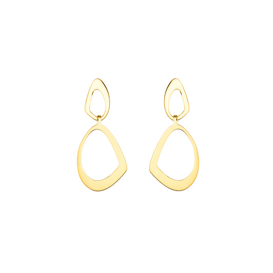 Ares Statement Gold Plated Earrings
