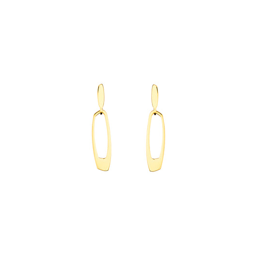Zeus Statement Gold Plated Earrings