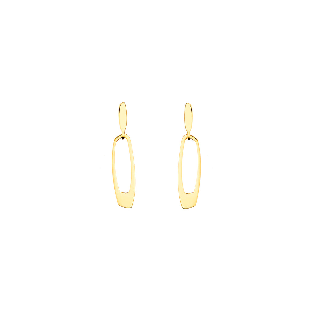 Zeus Statement Gold Plated Earrings