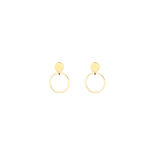 Saturn Statement Gold Plated Earrings
