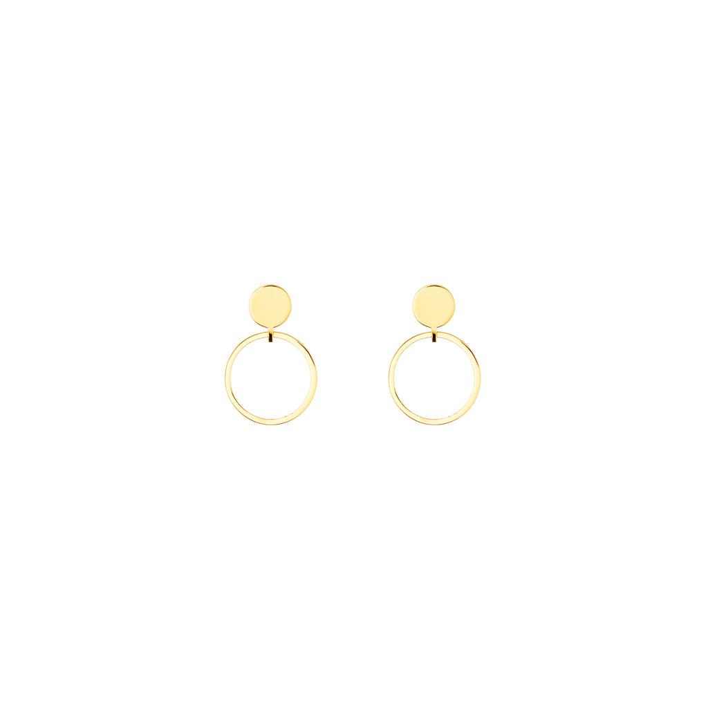 Saturn Statement Gold Plated Earrings