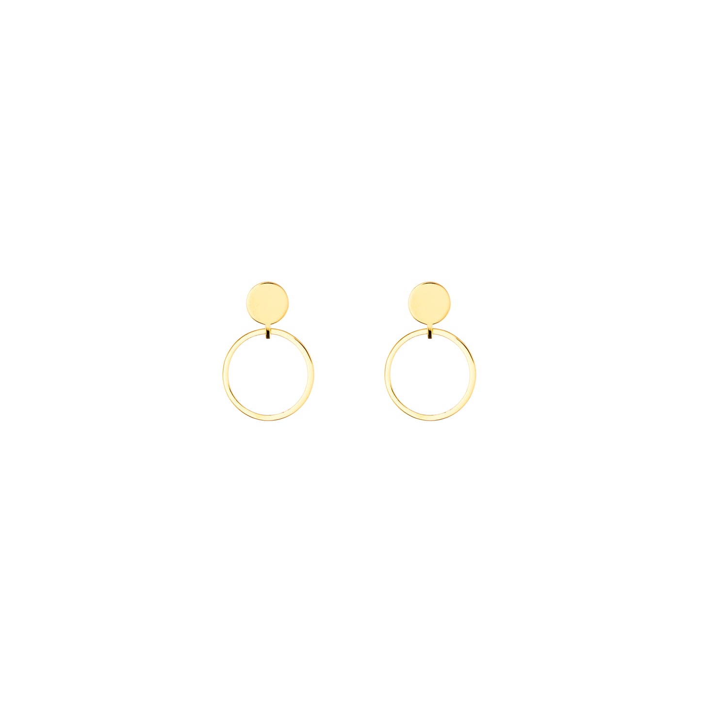 Saturn Statement Gold Plated Earrings