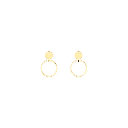 Saturn Statement Gold Plated Earrings