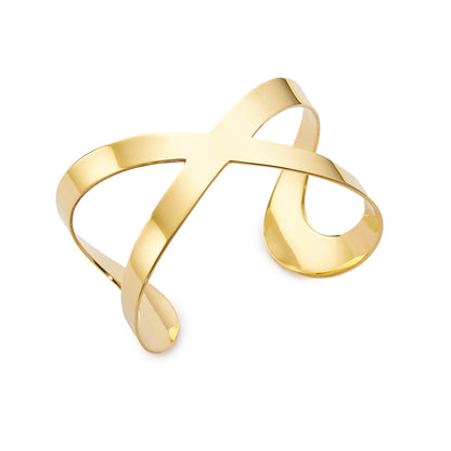 Crossover Brass Cuff