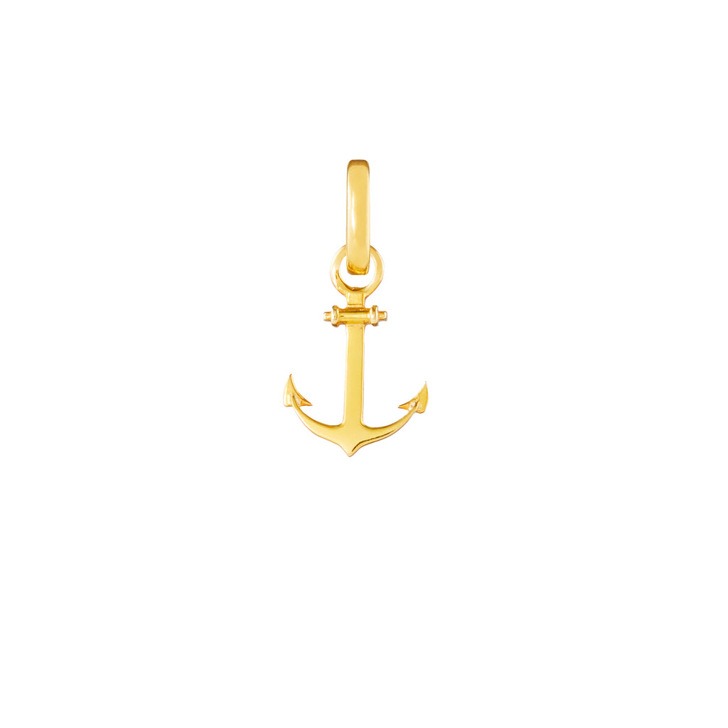 Anchor Gold Plated Clip Charm