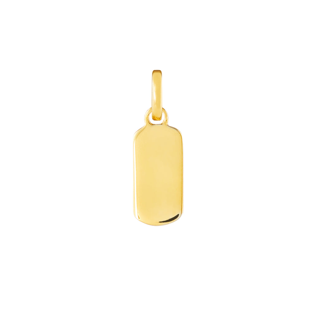 Personalised Tag Gold Plated Clip Charms