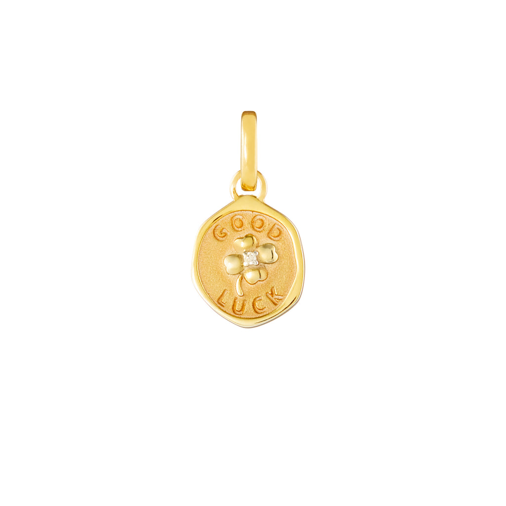 Good Luck Gold Plated Clip Charm