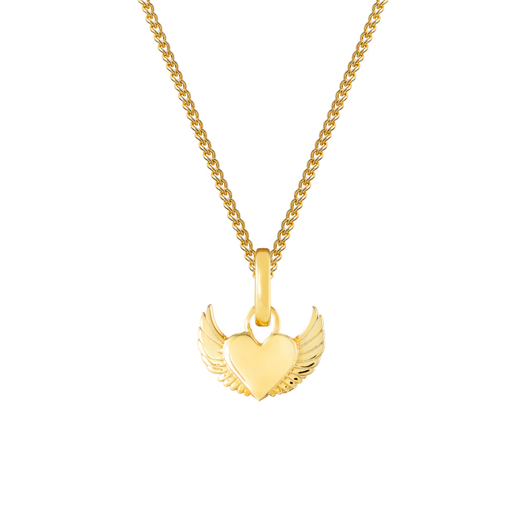 Angel Heart Gold Plated Clip Charm