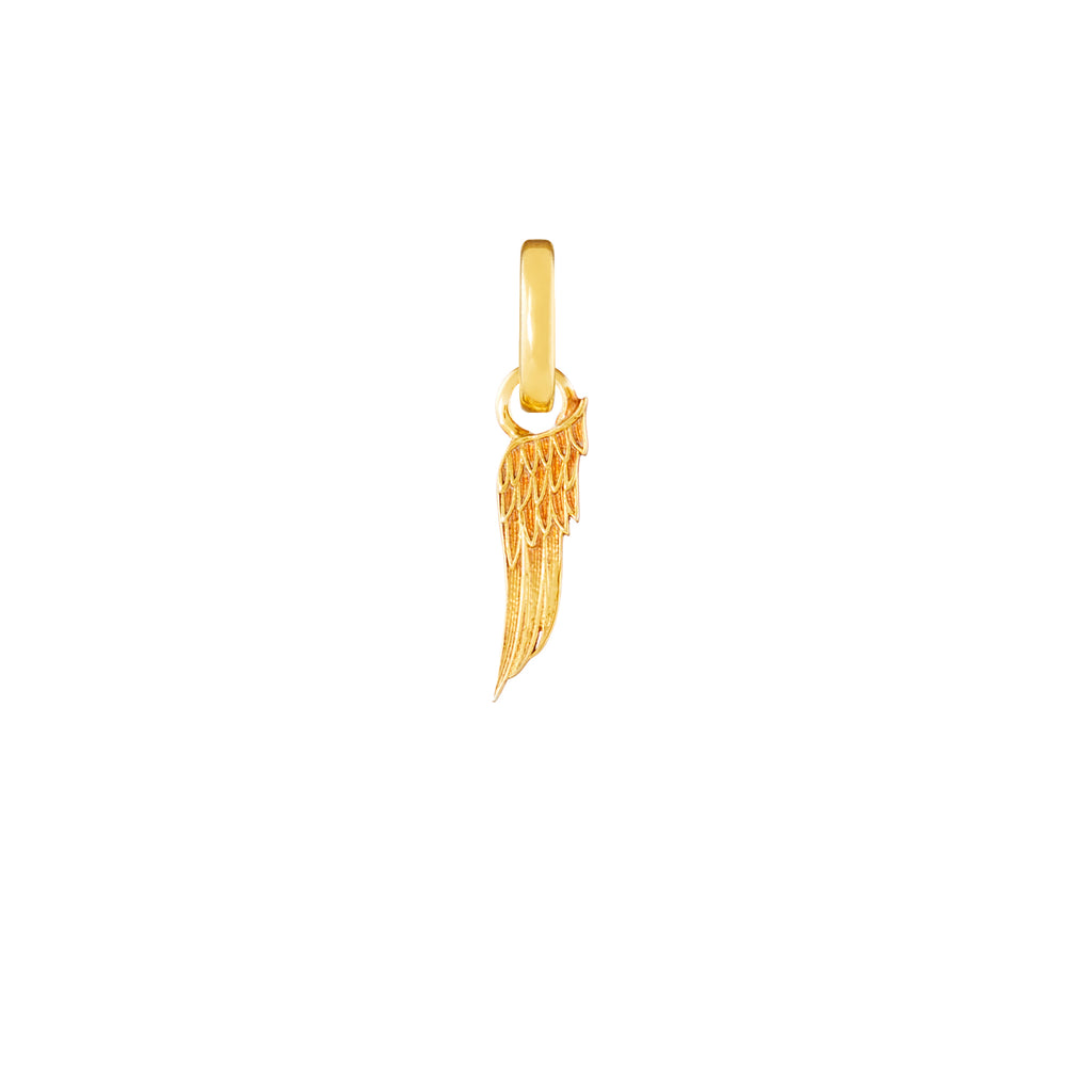 Angel Wing Gold Plated Clip Charm