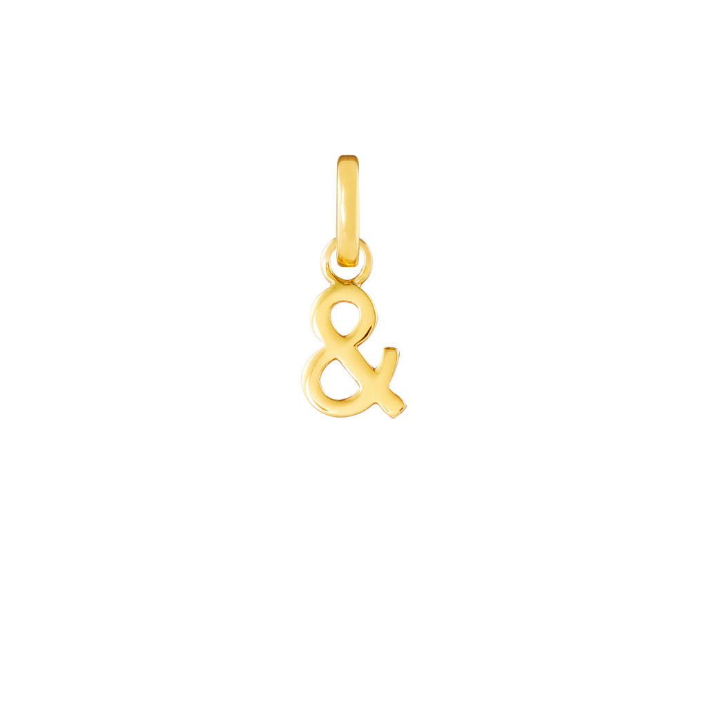 Ampersand Gold Plated Clip Charm