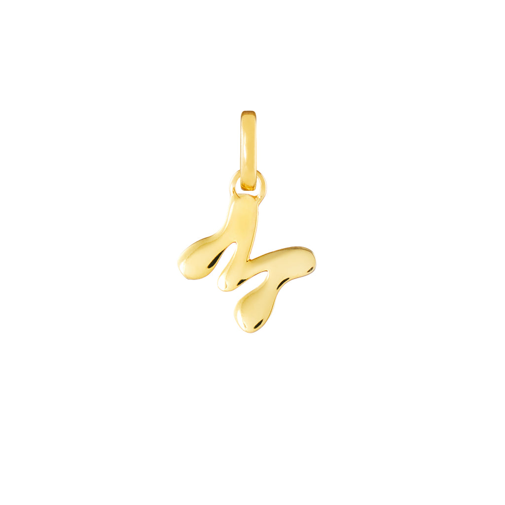 Letter Gold Plated Clip Charm