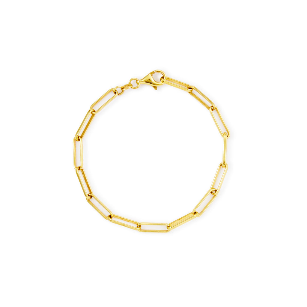 Gold Plated Paperclip Chain
