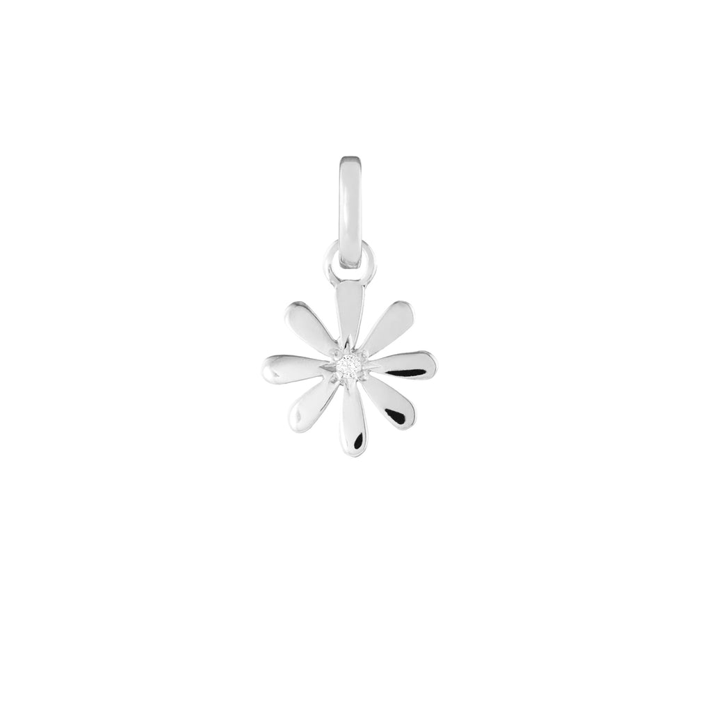 Daisy Silver Clip Charm