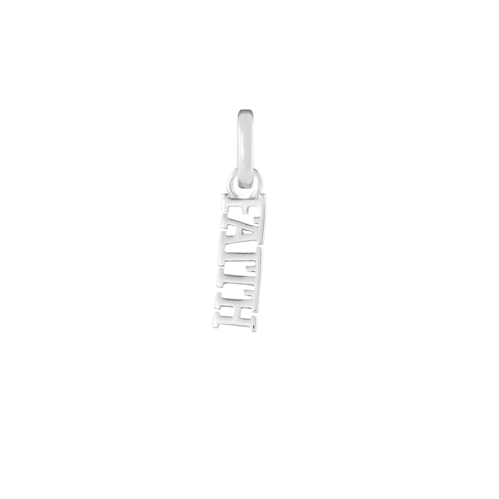 Faith Silver Clip Charm