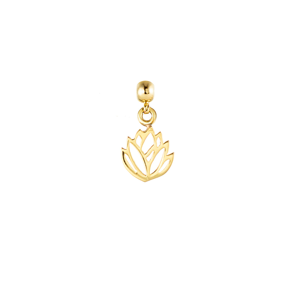 Protea 9ct Gold Charm