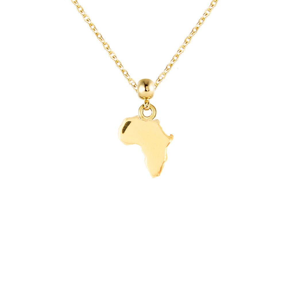 Africa Gold Plated Charm