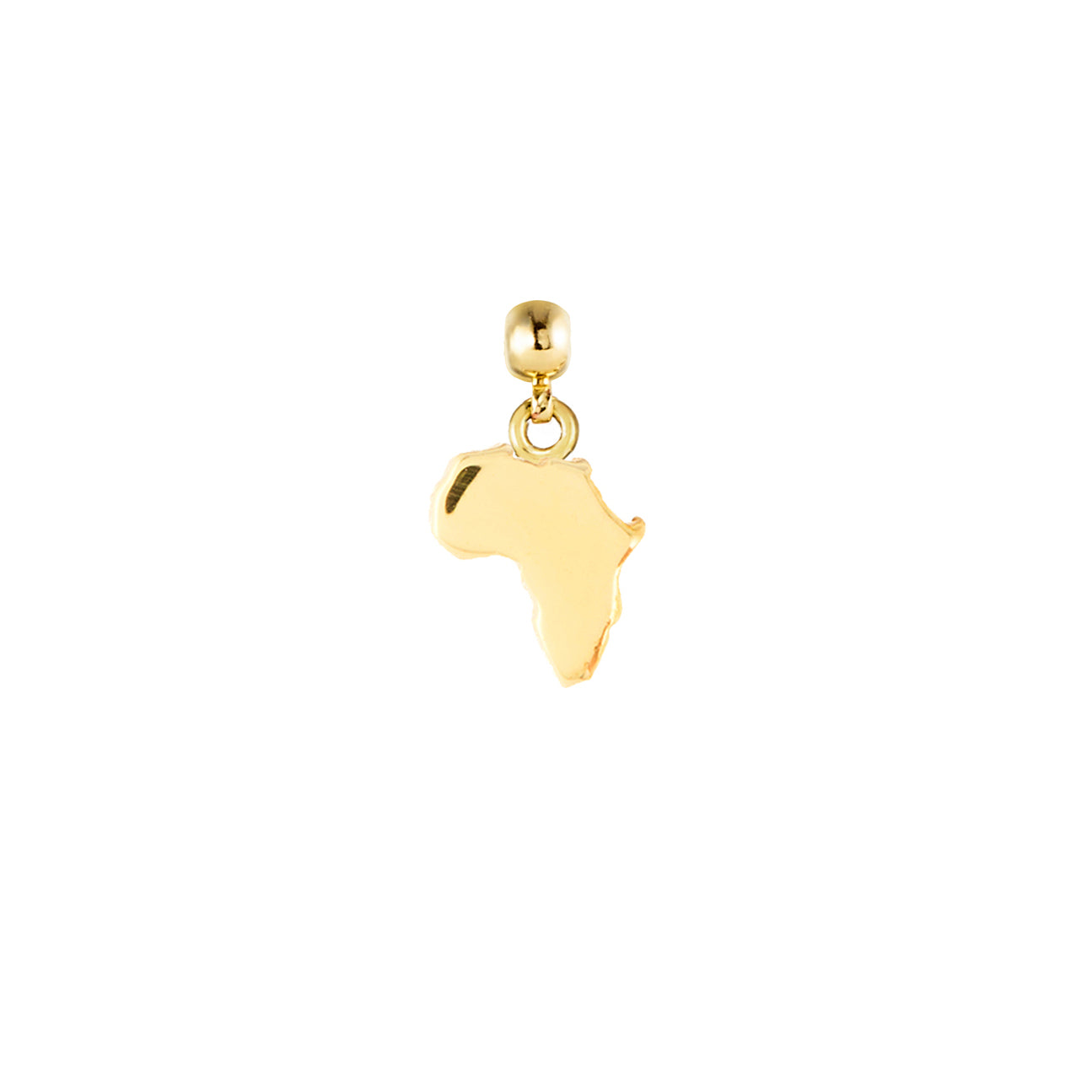 Africa Gold Plated Charm
