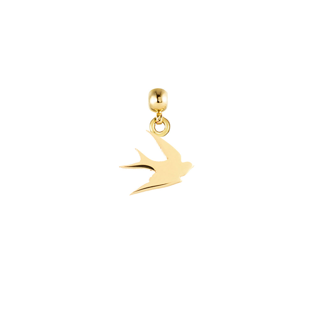 Swallow 9ct Gold Charm