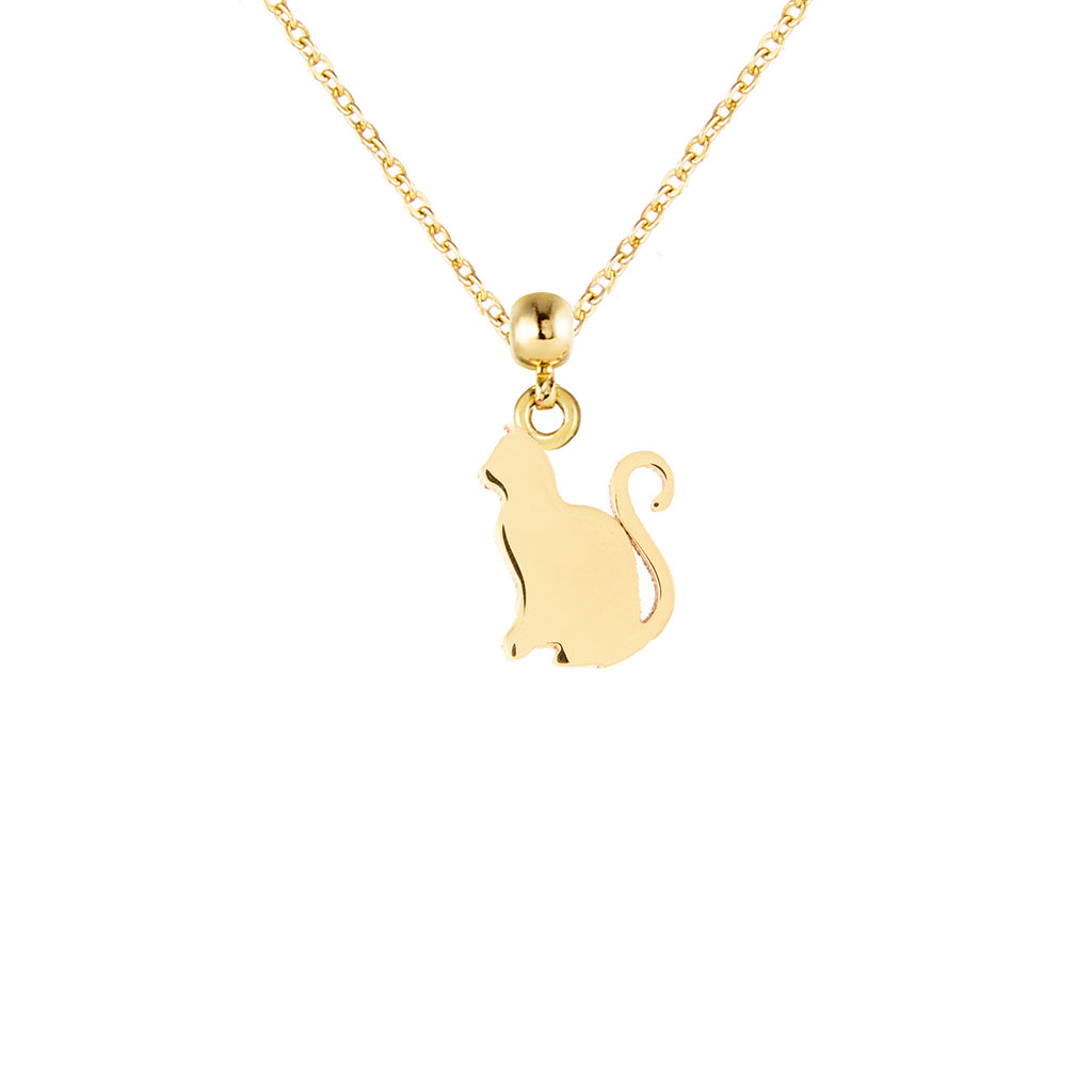 Cat 9ct Gold Charm