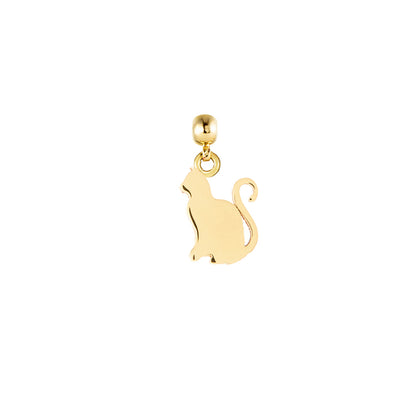 Cat Brass Charm