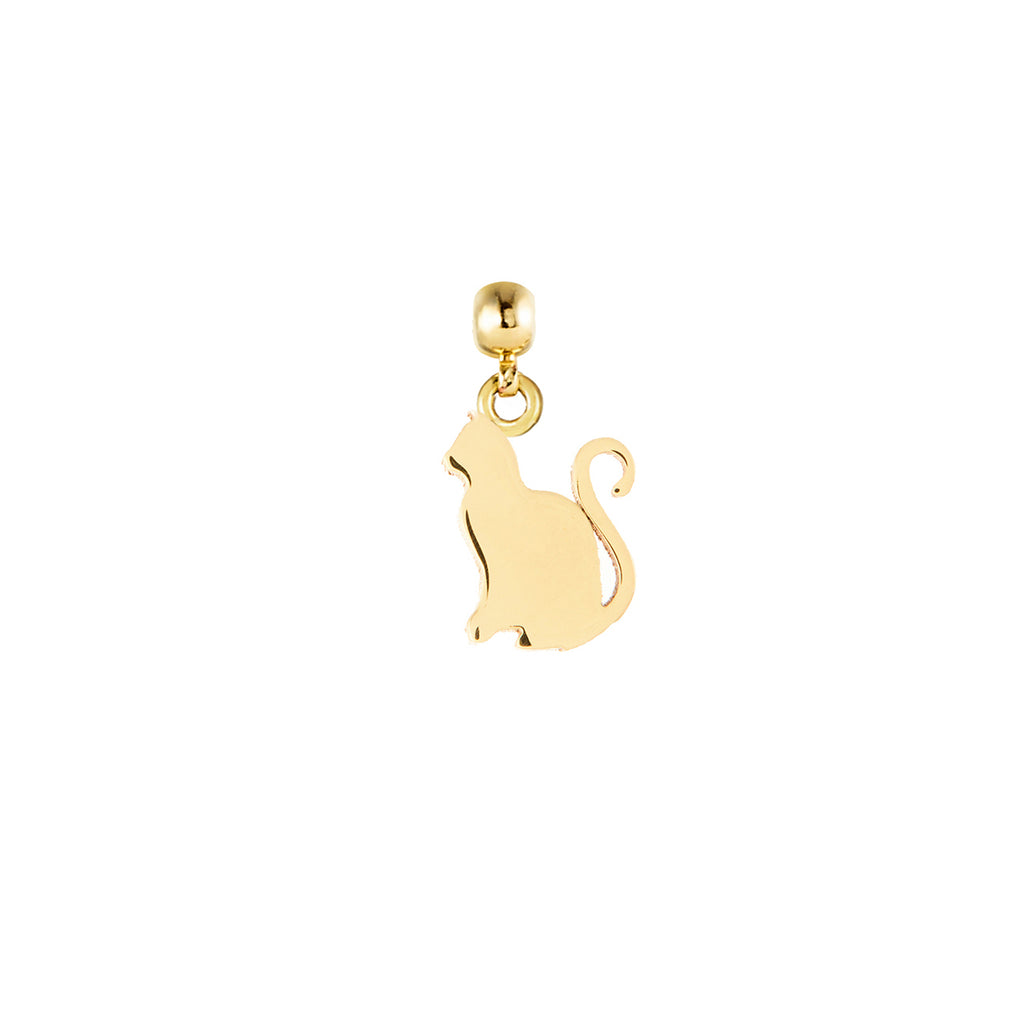 Cat 9ct Gold Charm