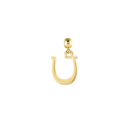Horeshoe Gold Plated Charm