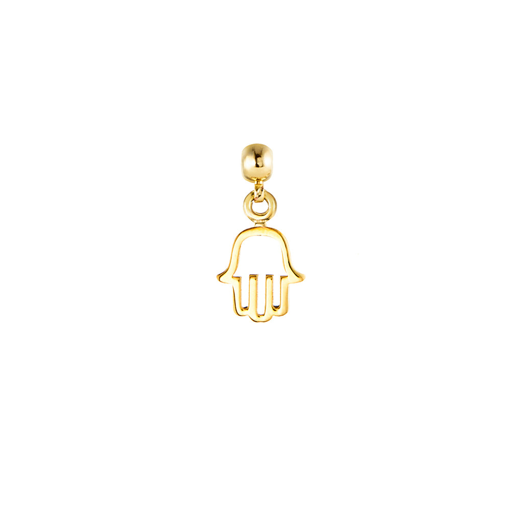 Open Hamsa 9ct Gold Charm