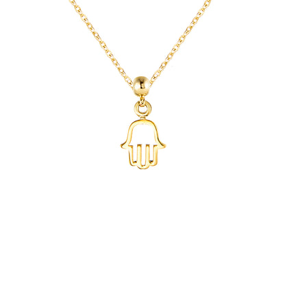 Open Hamsa 9ct Gold Charm