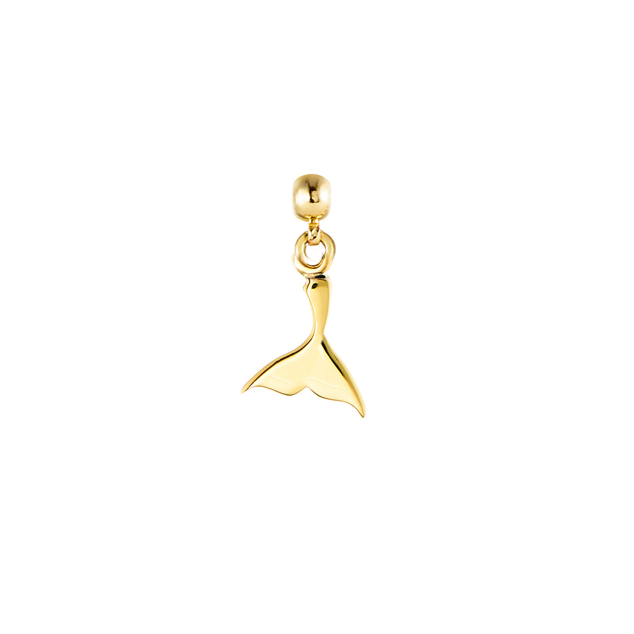 Whale Tail Gold Plated Charm