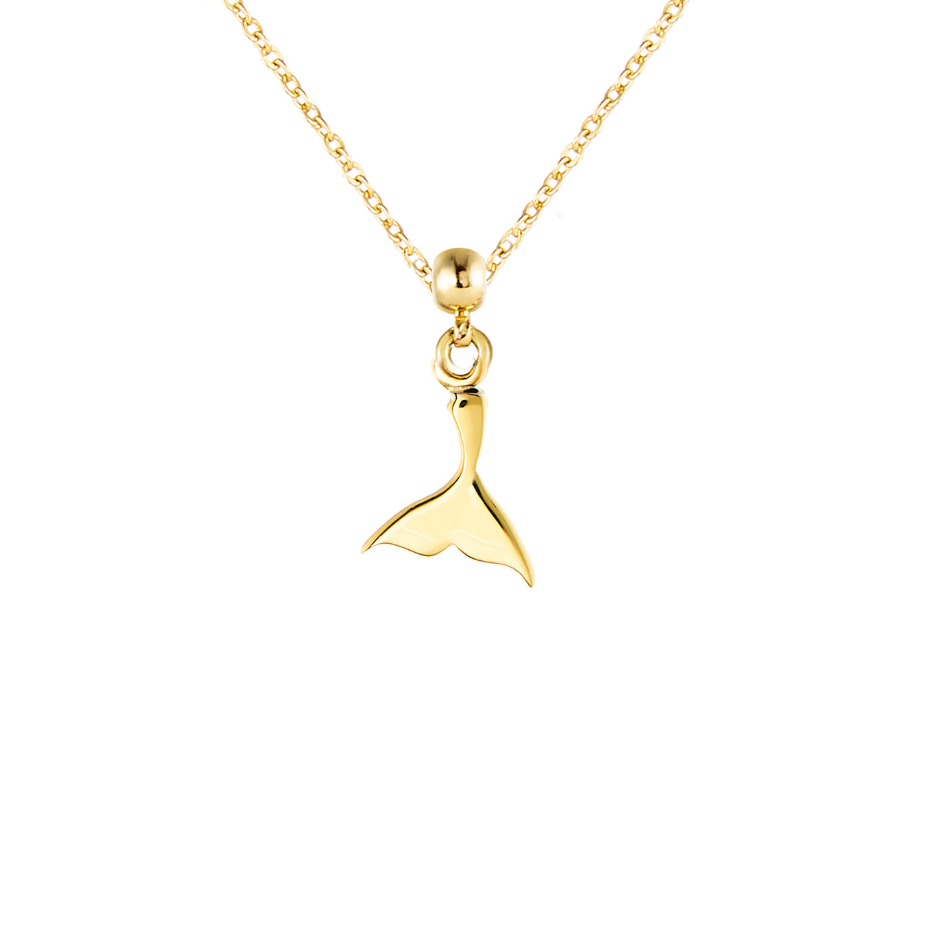 Whale Tail Gold Plated Charm