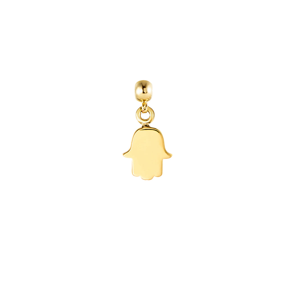 Solid Hamsa 9ct Gold Charm